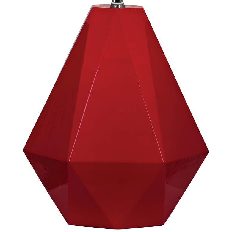 Image 3 Robert Abbey Delta 22 1/2" Ruby Red Ceramic Accent Table Lamp more views
