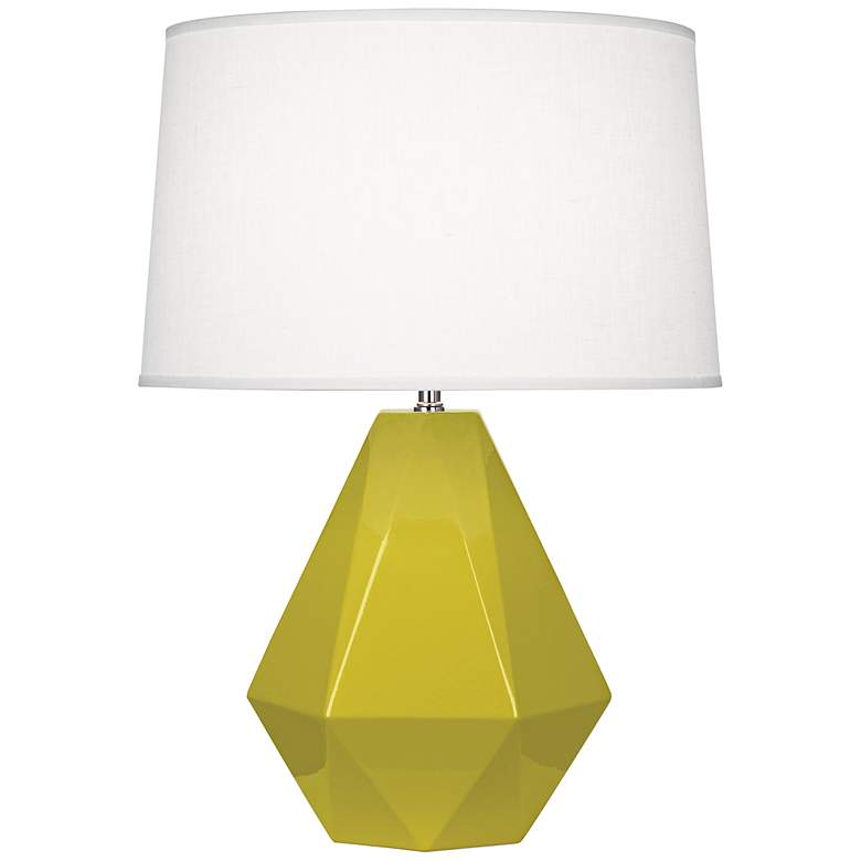 Image 1 Robert Abbey Delta Citron Ceramic Table Lamp