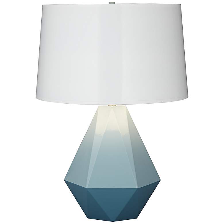Image 1 Robert Abbey Delta Duo Turquoise Table Lamp