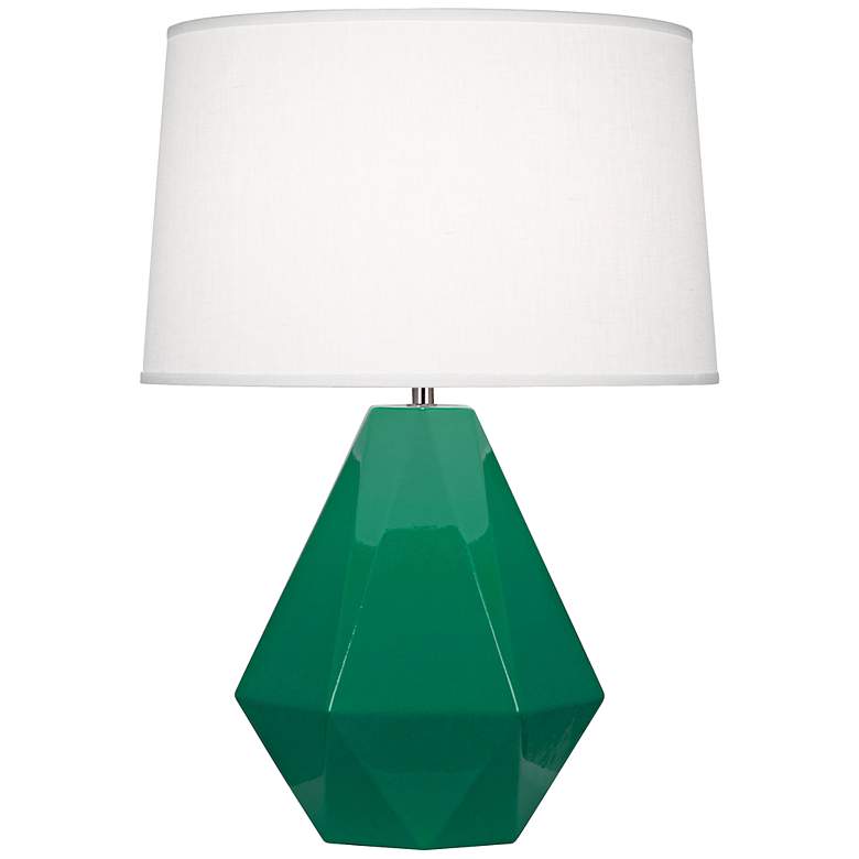 Image 1 Robert Abbey Delta Emerald Glazed Table Lamp