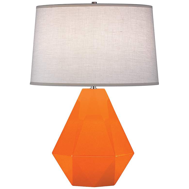 Image 1 Robert Abbey Delta Pumpkin Orange 22 1/2 inch High Table Lamp