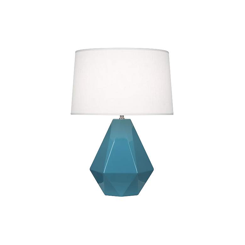 Image 1 Robert Abbey Delta Steel Blue 22 1/2" High Table Lamp