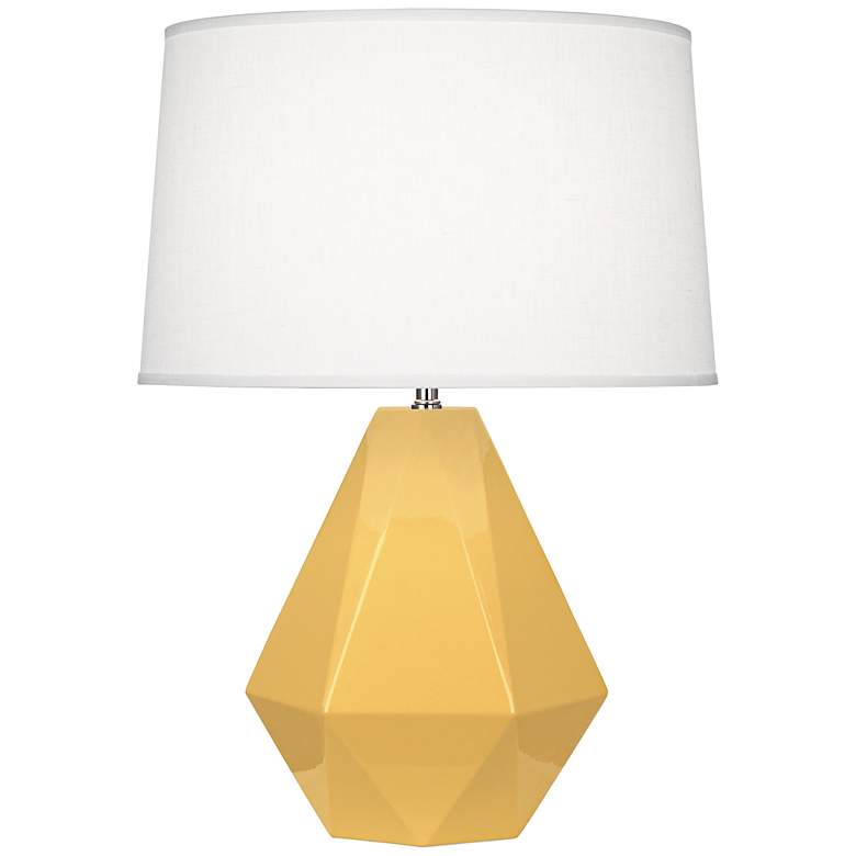 Image 1 Robert Abbey Delta Sunset Yellow Ceramic Table Lamp