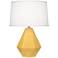 Robert Abbey Delta Sunset Yellow Ceramic Table Lamp