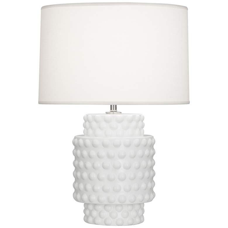 Image 1 Robert Abbey Dolly 21.4" Matte Lily White Accent Lamp