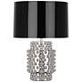 Robert Abbey Dolly 21 1/2" Black Shade Polished Nickel Accent Lamp