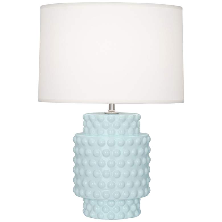 Image 1 Robert Abbey Dolly 21 1/2" High Modern Baby Blue Ceramic Accent Lamp