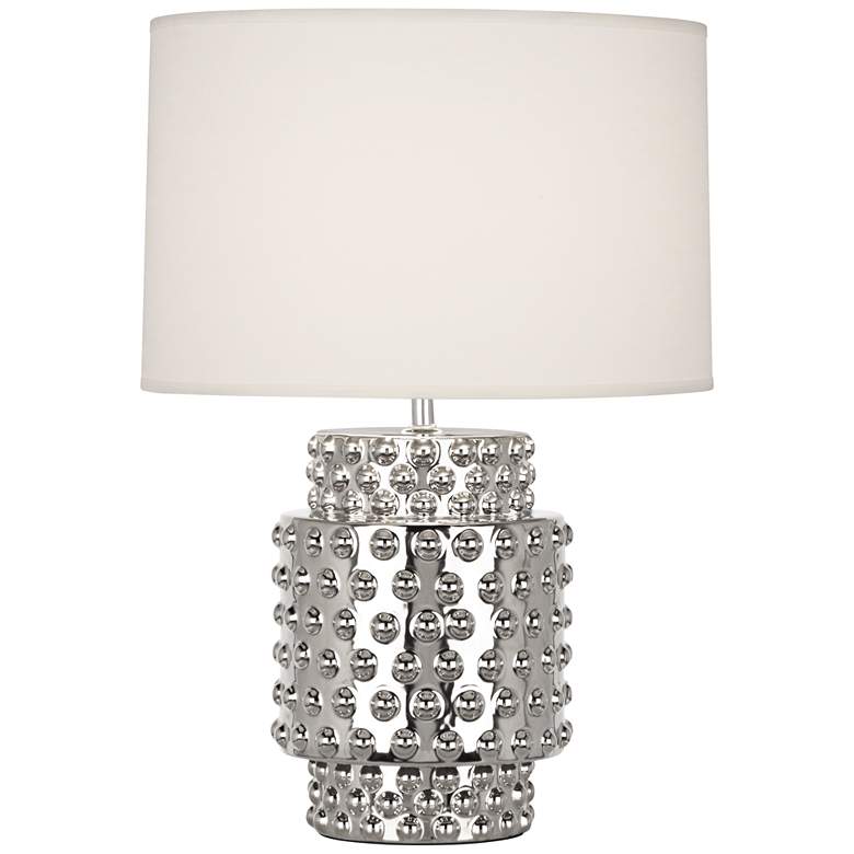 Image 1 Robert Abbey Dolly 21 1/2 inch High Polished Nickel Metal Accent Lamp