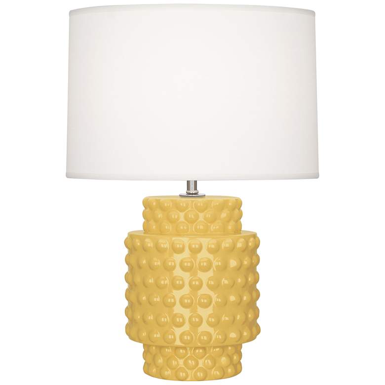 Image 1 Robert Abbey Dolly 21 1/2" High Sunset Yellow Ceramic Table Lamp