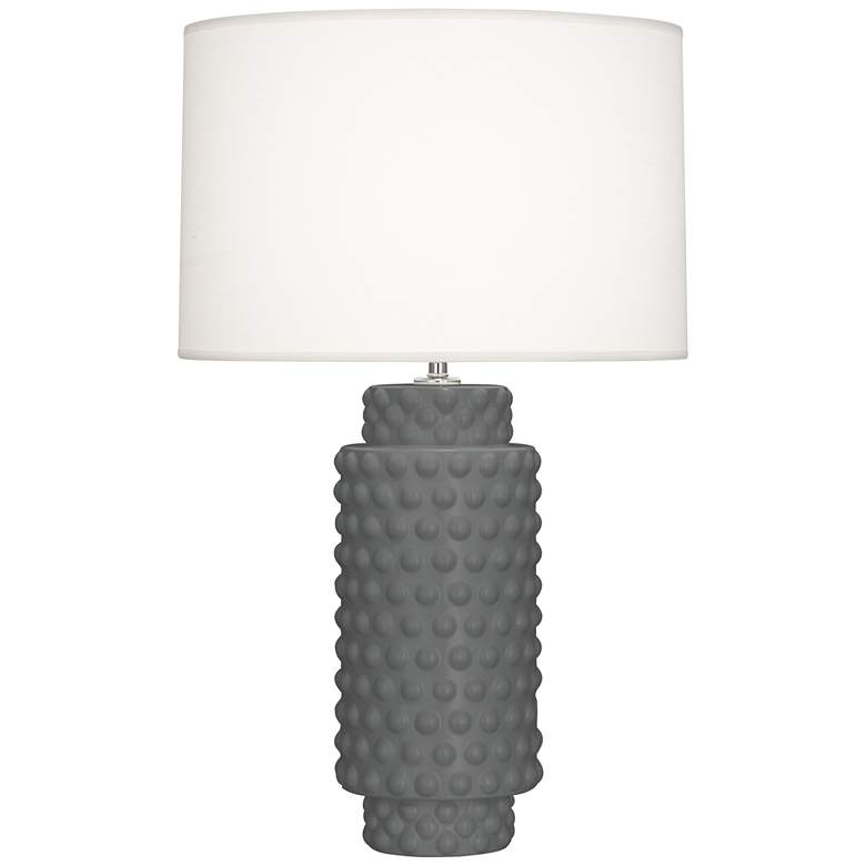 Image 1 Robert Abbey Dolly 27.5 inch Matte Ash Gray Modern Ceramic Table Lamp