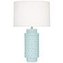 1_Robert Abbey Dolly 27 1/2" Baby Blue Modern Ceramic Table Lamp