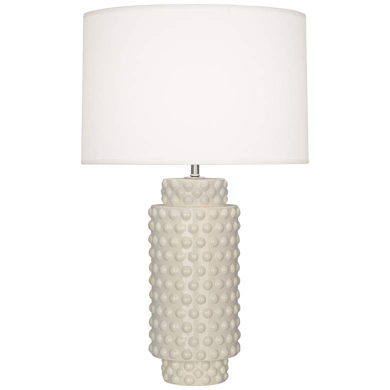 Image 1 Robert Abbey Dolly 27 1/2" High Bone White Ceramic Table Lamp