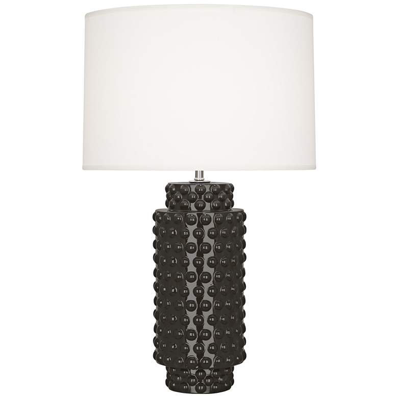 Image 1 Robert Abbey Dolly 27 1/2 inch High Coffee Black Ceramic Table Lamp