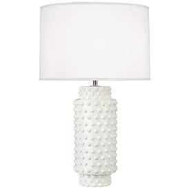 Image1 of Robert Abbey Dolly 27 1/2" High Lily White Ceramic Table Lamp