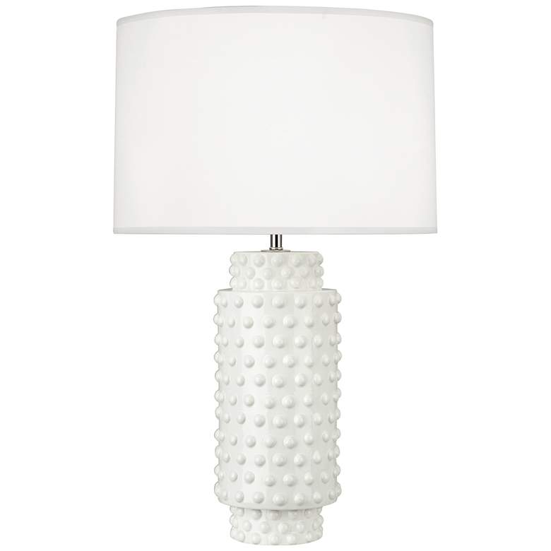 Image 1 Robert Abbey Dolly 27 1/2" High Lily White Ceramic Table Lamp