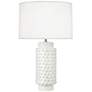 Robert Abbey Dolly 27 1/2" High Lily White Ceramic Table Lamp