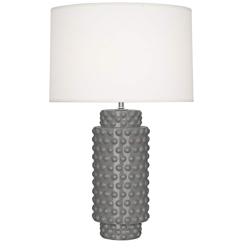 Image 1 Robert Abbey Dolly 27 1/2" High Smokey Gray Taupe Ceramic Table Lamp