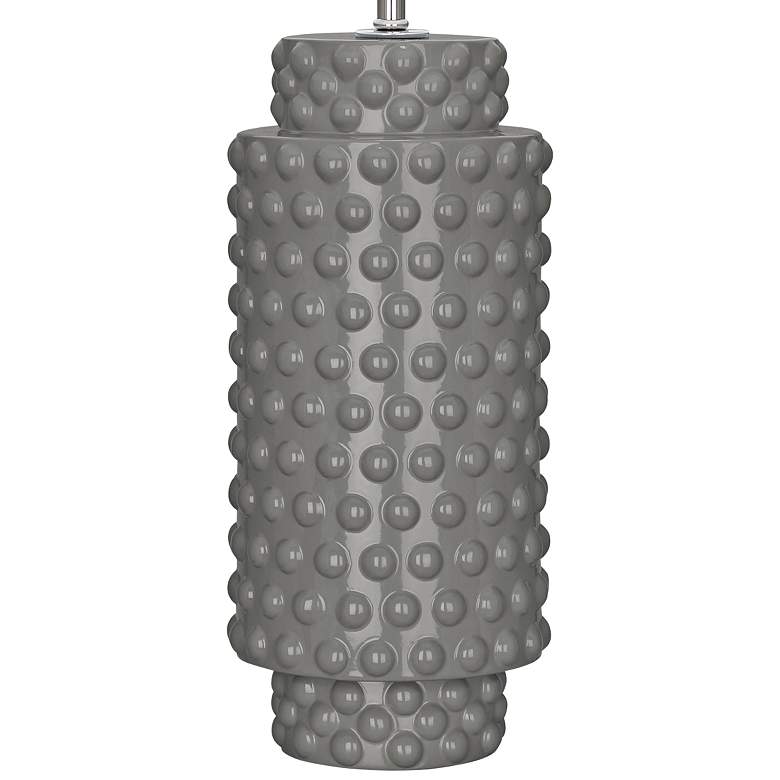 Image 3 Robert Abbey Dolly 27 1/2" High Smokey Gray Taupe Ceramic Table Lamp more views