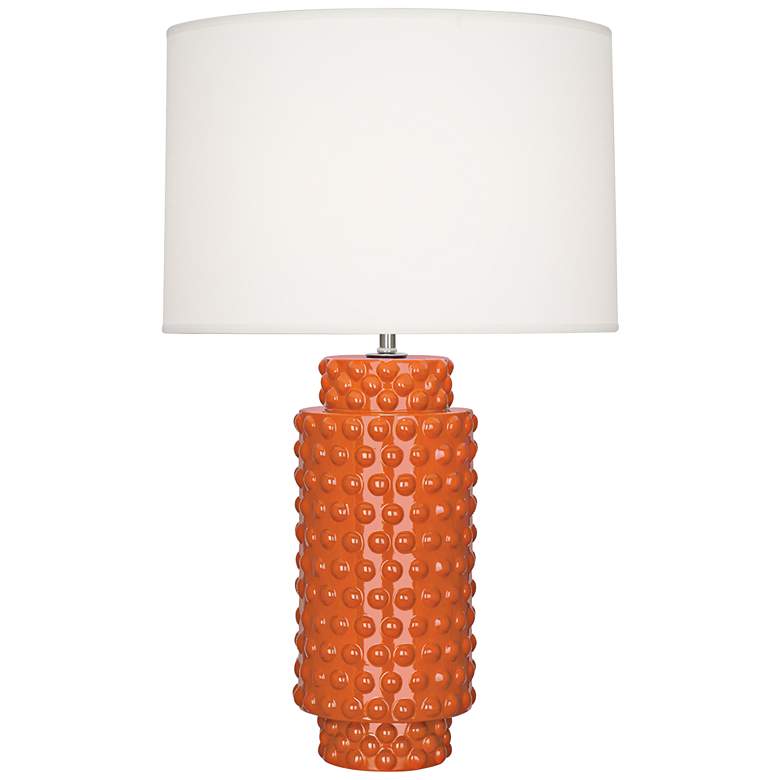 Image 2 Robert Abbey Dolly 27 1/2" Pumpkin Orange Modern Ceramic Table Lamp