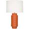Robert Abbey Dolly 27 1/2" Pumpkin Orange Modern Ceramic Table Lamp
