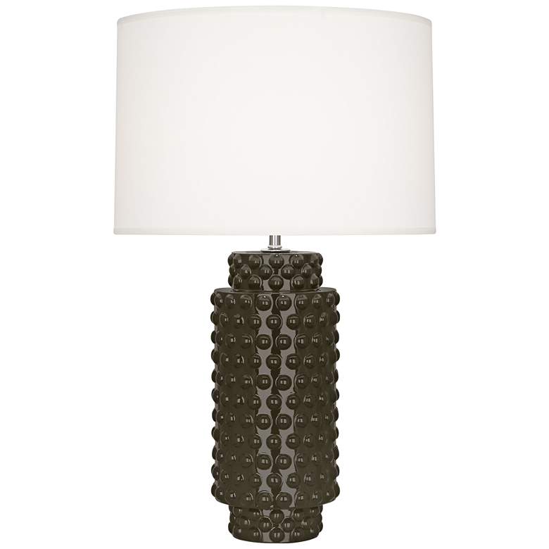 Image 1 Robert Abbey Dolly Brown Tea Modern Ceramic Table Lamp