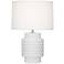 Robert Abbey, Dolly, Daisy Glazed Textured Ceramic, Accent Lamp