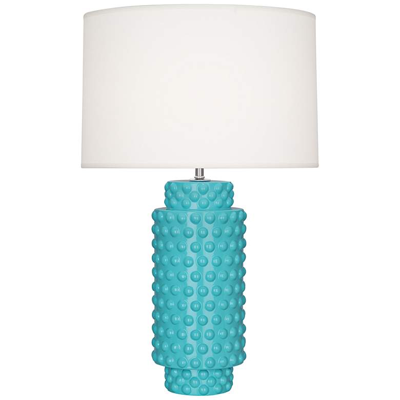 Image 1 Robert Abbey Dolly Egg Blue Ceramic Table Lamp