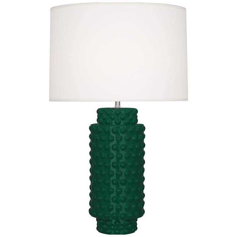 Image 1 Robert Abbey, Dolly, Jungle Glazed Textured Ceramic, Table Lamp