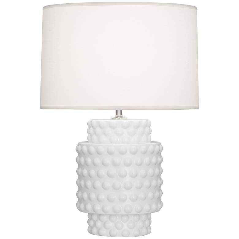 Image 1 Robert Abbey, Dolly, Matte Daisy Glazed Textured Ceramic, Accent Lamp