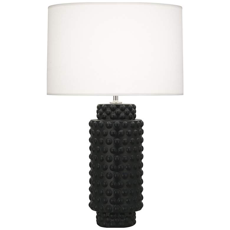 Image 1 Robert Abbey, Dolly, Matte Obsidian Glazed Ceramic, Table Lamp