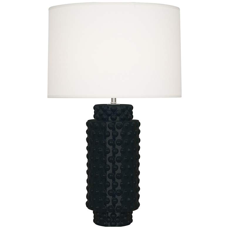 Image 1 Robert Abbey, Dolly, Obsidian Glazed Textured Ceramic, Table Lamp