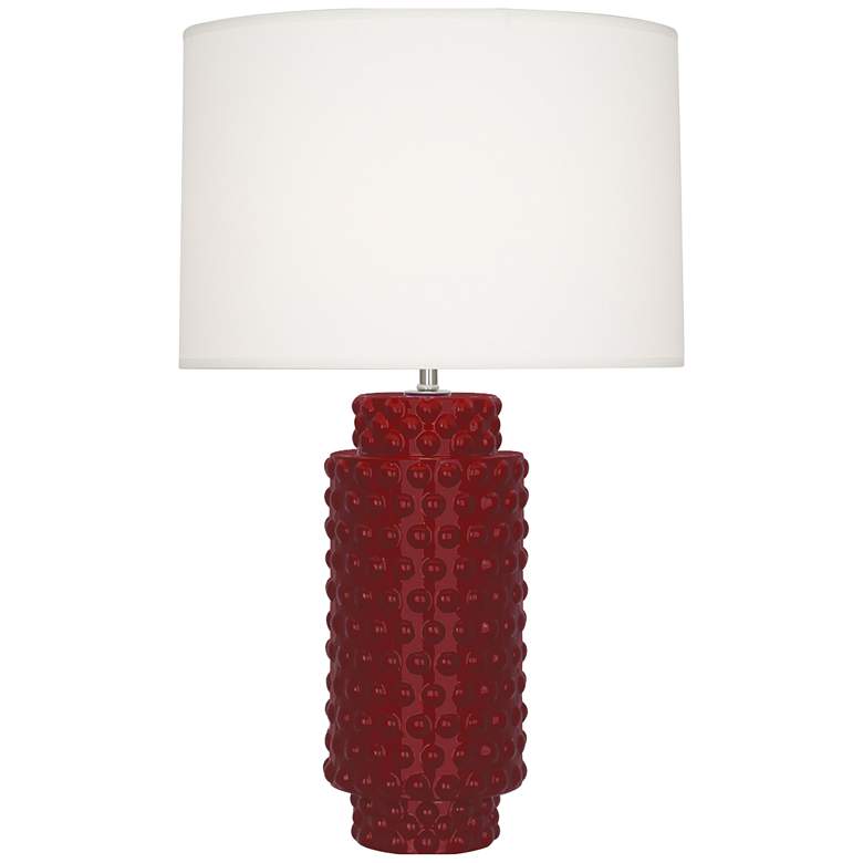 Image 1 Robert Abbey, Dolly, Sangria Glazed Textured Ceramic, Table Lamp