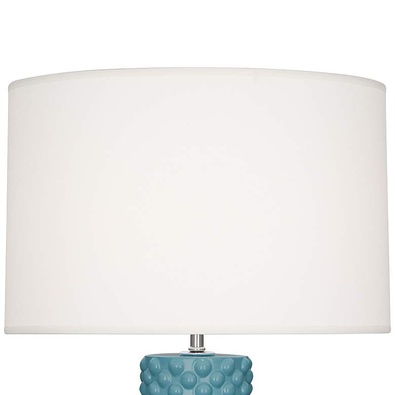 Image 2 Robert Abbey Dolly Steel Blue Ceramic Table Lamp more views