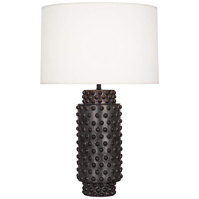 Image 1 Robert Abbey Dolly Textured Gunmetal Ceramic Table Lamp