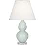 Robert Abbey Double Gourd 22" Celadon Blue Ceramic Accent Table Lamp