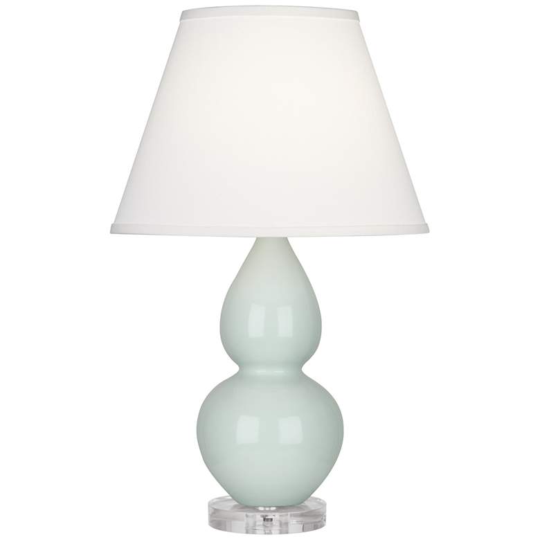 Image 1 Robert Abbey Double Gourd Celadon Ceramic Accent Table Lamp