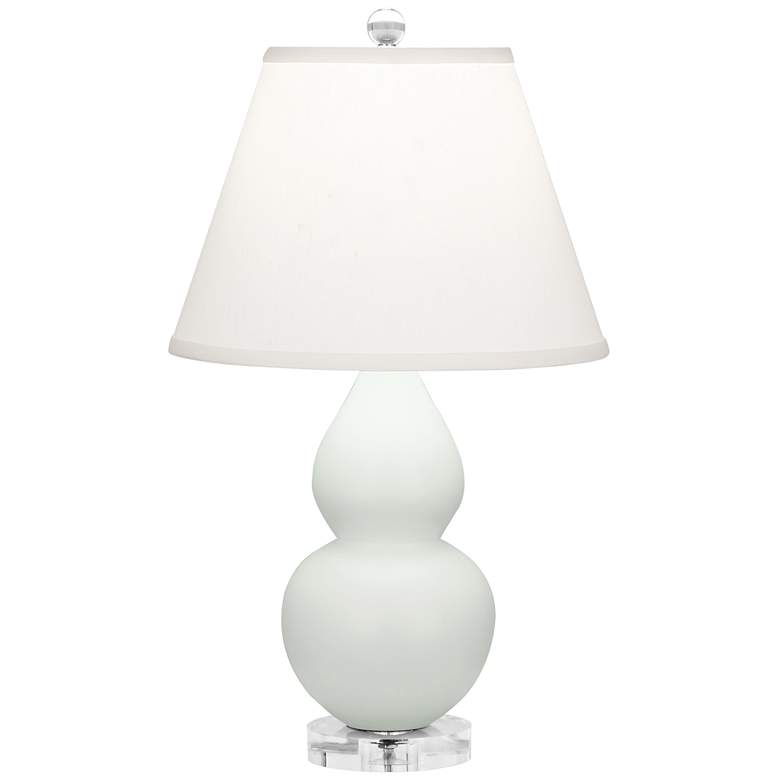Image 1 Robert Abbey Double Gourd Matte Celadon Accent Table Lamp