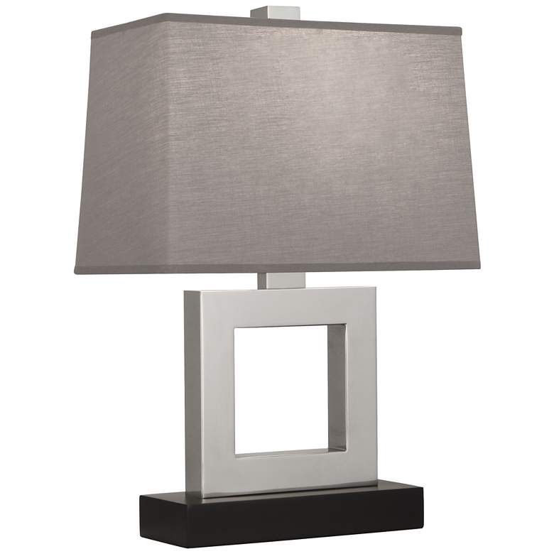 Image 1 Robert Abbey Doughnut 20 3/4" Gray and Silver Modern Table Lamp