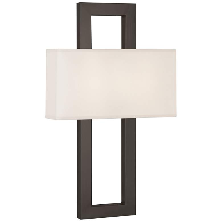 Image 1 Robert Abbey Doughnut 22 1/2" High Deep Patina Bronze Wall Sconce