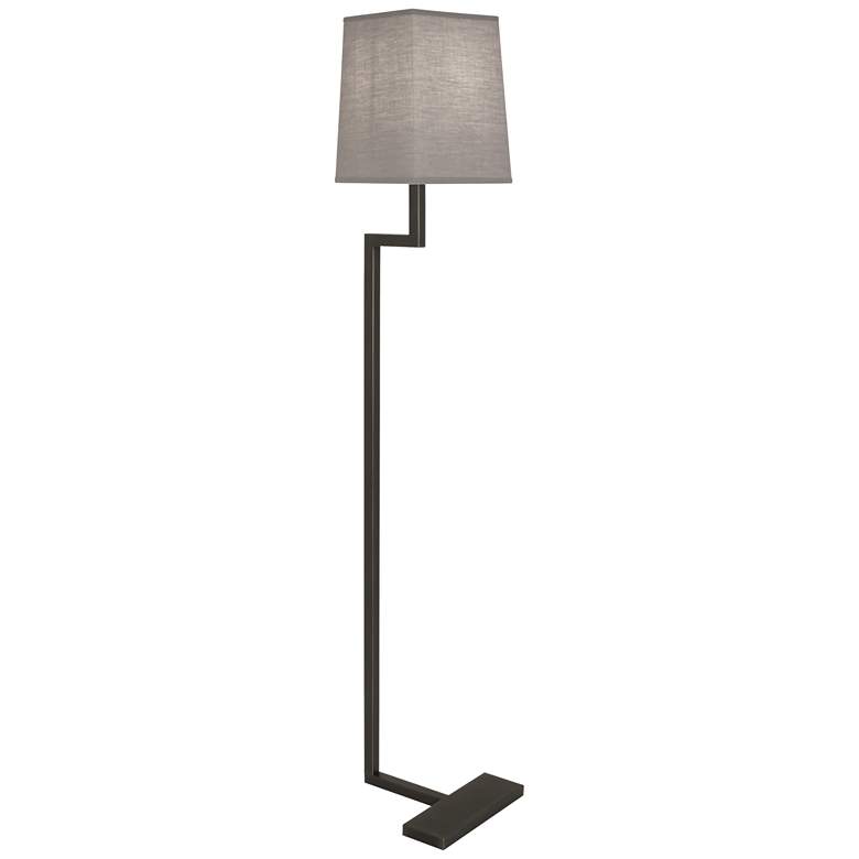 Image 1 Robert Abbey Doughnut 49" Gray and Bronze Modern Floor Lamp