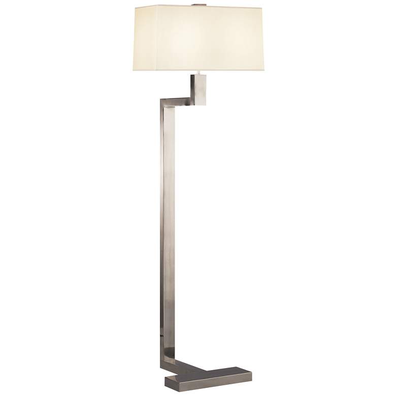 Image 1 Robert Abbey Doughnut 53 1/2" Antique Silver Angular Modern Floor Lamp