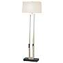 Robert Abbey Doughnut 59 3/4" Modern Silver Finish Floor Lamp