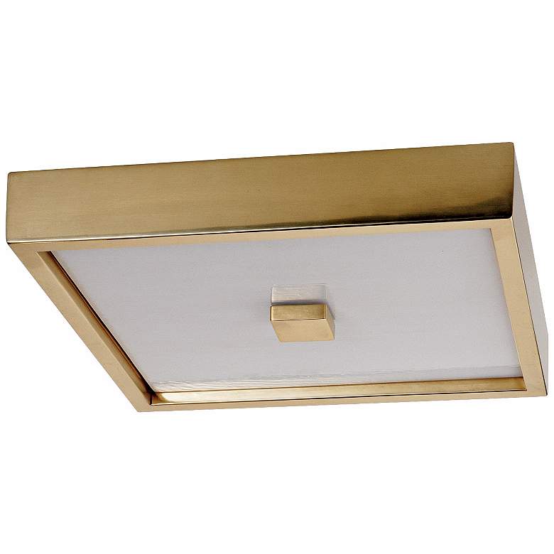 Image 1 Robert Abbey Doughnut Brass 16" Wide Ceiling Light