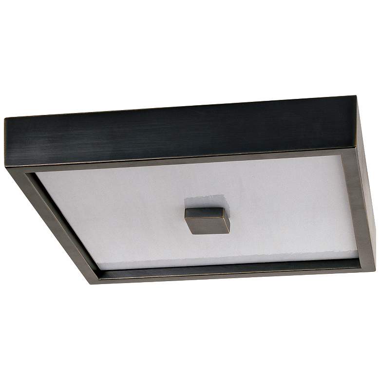 Image 1 Robert Abbey Doughnut Bronze 16" Wide Ceiling Light