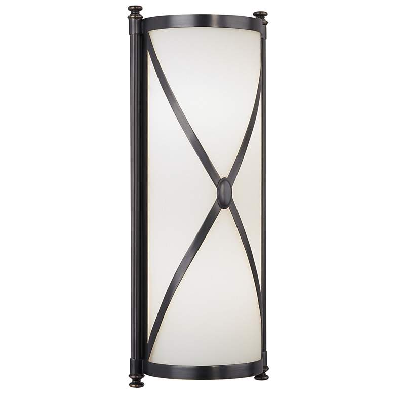 Image 2 Robert Abbey Drexel 16 3/8" High Bronze ADA Wall Sconce