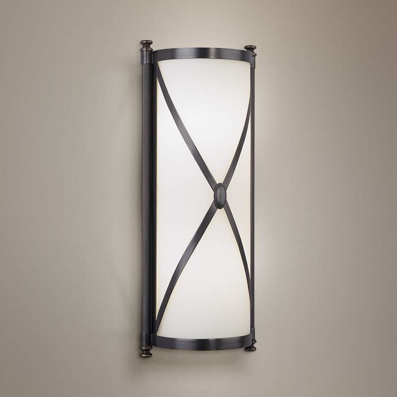 Image 1 Robert Abbey Drexel 16 3/8" High Bronze ADA Wall Sconce