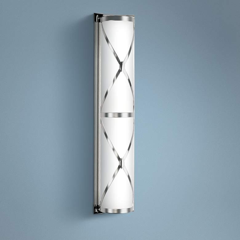 Image 1 Robert Abbey Drexel 25 inch Wide Polished Nickel ADA Wall Sconce