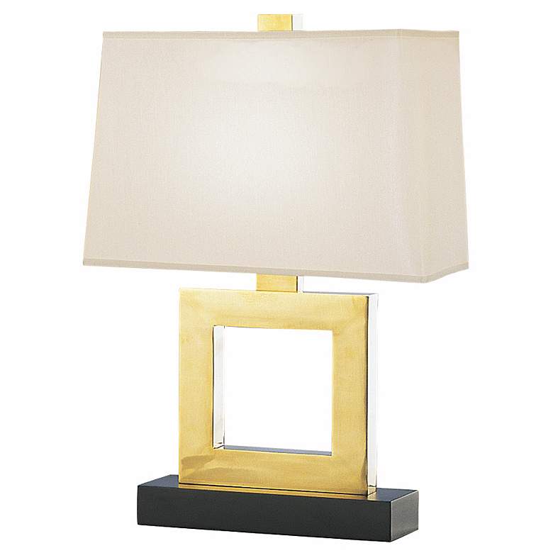 Image 2 Robert Abbey Duncan 20 3/4" High Brass Square Accent Table Lamp