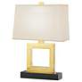 Robert Abbey Duncan 20 3/4" High Brass Square Accent Table Lamp