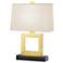 Robert Abbey Duncan 20 3/4" High Brass Square Accent Table Lamp